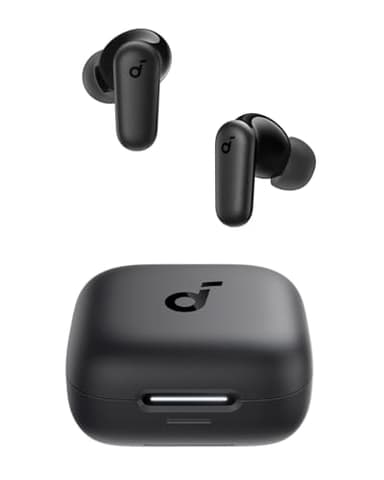 Soundcore P30i by Anker Noise Cancelling Earbuds, Strong and Smart Noise Cancelling, Powerful Bass, 45H Playtime, 2-in-1 Case and Phone Stand, IP54, Wireless Earbuds, Bluetooth 5.4 (Black)